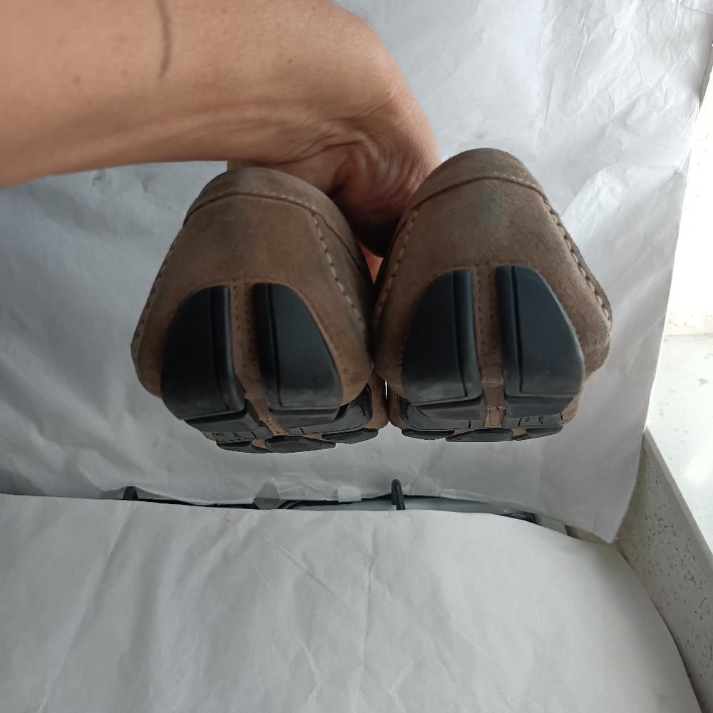 Salvatore Ferragamo Parigi  Gancini Suede Drivers men's loafers US 10.5D - Picture 7 of 16